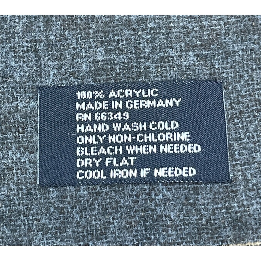 Fraas Adult Scarf Germany-Made Acrylic Soft Fringe 64x11.5"‎ Reversible Tan-Gray - Picture 6 of 7